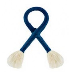 ARGOLA DE GUARDANAPO FIOS DE ALGODAO BOHO AZUL ARGOLA DE GUARDANAPO FIOS DE ALGODAO BOHO AZUL