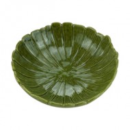 FOLHA CERAMICA BANANA LEAF VERDE 25CM - 4477 FOLHA CERAMICA BANANA LEAF VERDE 25CM - 4477