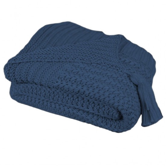 MANTA TRICO TRAMA LOTUS AZUL JEANS 1,80X0,90 CM MANTA TRICO TRAMA LOTUS AZUL JEANS 1,80X0,90 CM