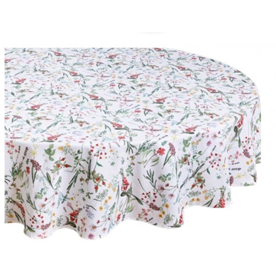 Toalha de mesa Auguri Casa Acqua Giardino 2,20m