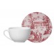XICARA CHA BRANCA TOILE DE JOUY BORDO XICARA CHA BRANCA TOILE DE JOUY BORDO