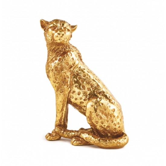 ESCULTURA LEOPARDO EM POLIRRESINA P