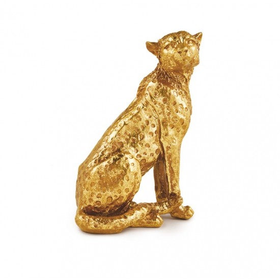 ESCULTURA LEOPARDO EM POLIRRESINA G