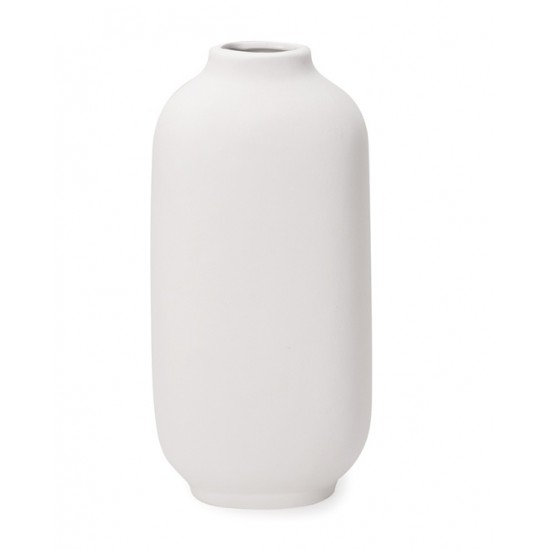 VASO EM CERAMICA BRANCO 26CM