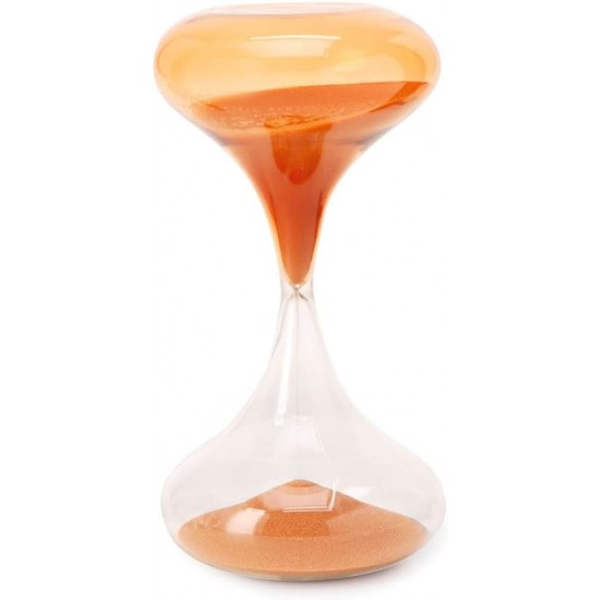 AMPULHETA EM VIDRO LARANJA 30 MIN