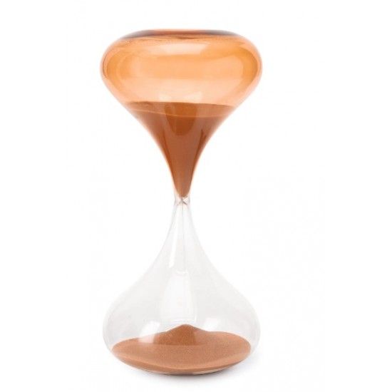 AMPULHETA EM VIDRO LARANJA 60 MIN