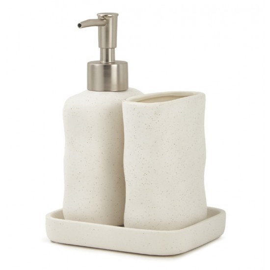KIT P/ BANHEIRO EM CERAMICA 3PCS KIT P/ BANHEIRO EM CERAMICA 3PCS
