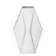 VASO LOSANGO BRANCO 34CM