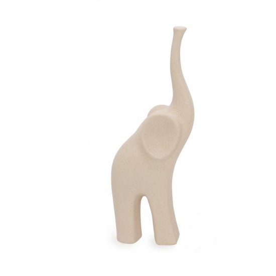ELEFANTE EM CERAMICA CHAPISCADO G