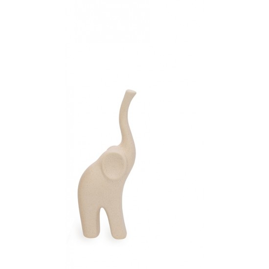 ELEFANTE EM CERAMICA CHAPISCADO P