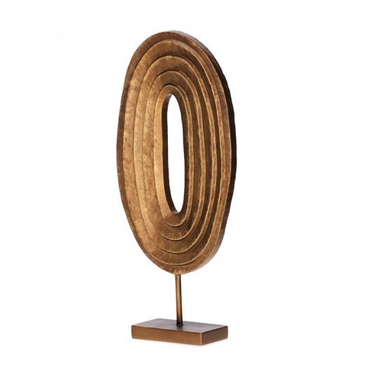 ESCULTURA EM POLIRRESINA DOURADA