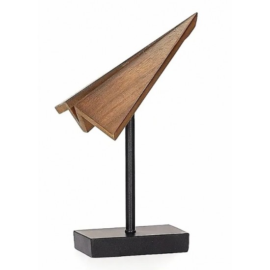 ESCULTURA AVIAO EM MADEIRA