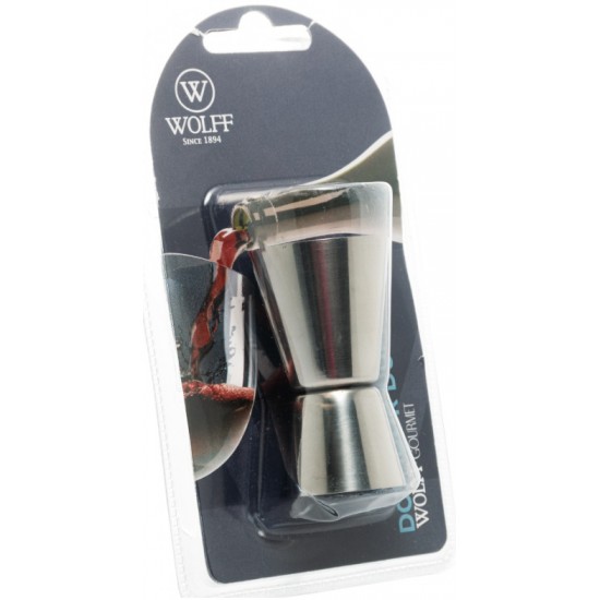 DOSADOR DUPLO DE ACO INOX 15ML/30ML