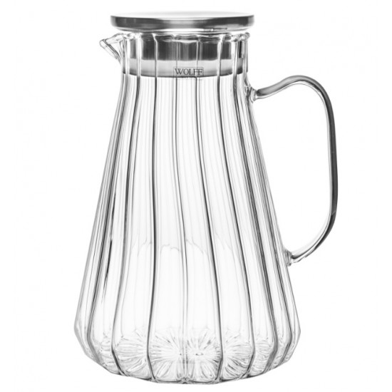 JARRA DE VIDRO C/ TAMPA DE METAL CLASSIC 1,7L