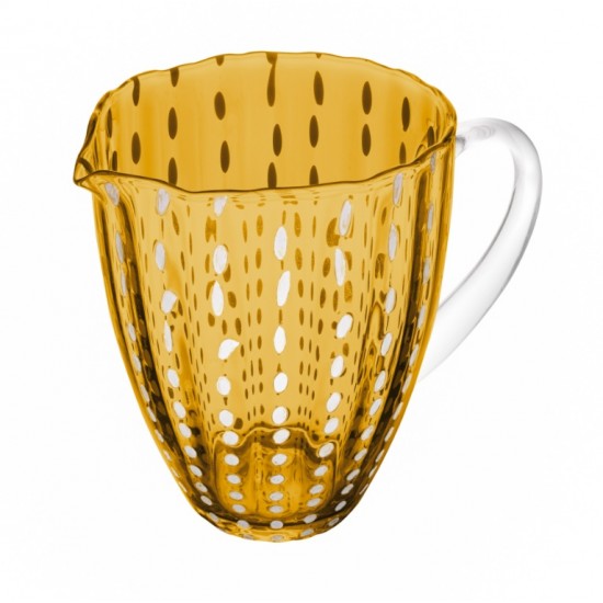 JARRA DE VIDRO ORQUIDEA AMBAR 1,5L