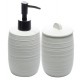 CJ 2 PÇS P/ BANHEIRO DE CERAMICA DUNA BRANCO CJ 2 PÇS P/ BANHEIRO DE CERAMICA DUNA BRANCO