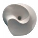 ESCULTURA VENTO P BRANCO 19X22CM