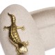 POTE DECOR EM POLIRRESINA LAGARTO DOURADO