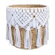 CESTO  MACRAME BRANCO