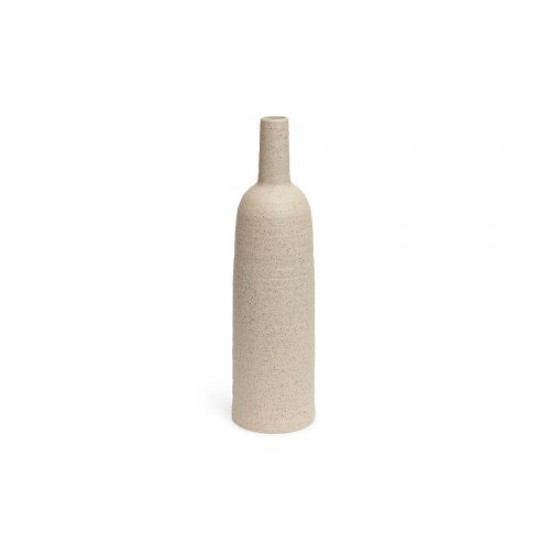 VASO GARRAFA RUSTICO EM CERAMICA