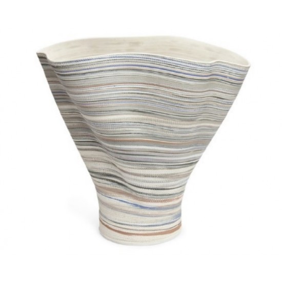 VASO EM CERAMICA LISTRADO