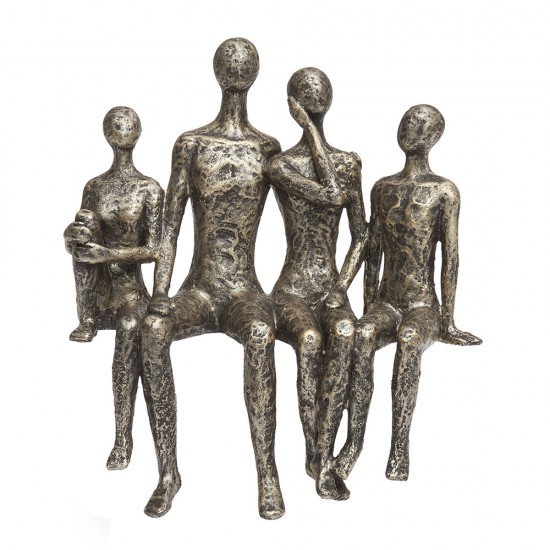 ESCULTURA FAMILIA  SENTADA