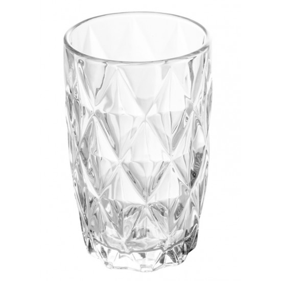 COPO EM VIDRO ALTO DIAMOND 390ML