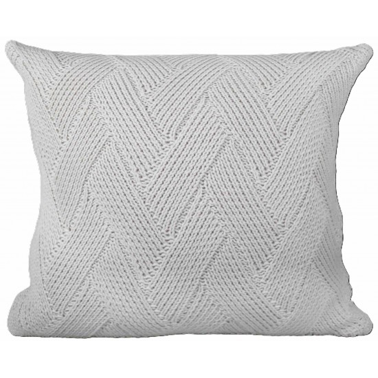 ALMOFADA TRICO TRAMA CESTARIA BRANCA 52X52CM ALMOFADA TRICO TRAMA CESTARIA BRANCA 52X52CM
