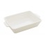 REFRATARIO PORCELANA C/ALCA BASIC BRANCO 29x16,5CM 2289