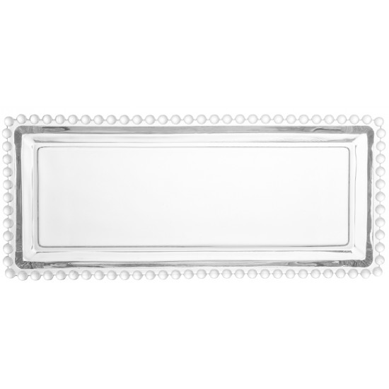 TRAVESSA CRISTAL PEARL 30X13CM