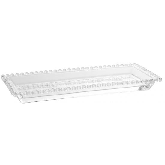 TRAVESSA CRISTAL PEARL 30X13CM