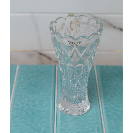VASO CRISTAL DE CHUMBO ANGEL 8x14CM