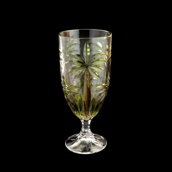 TACA DE CRISTAL PALM TREE SPRAYED 450ML
