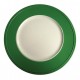 SOUSPLAT RESINA BRANCO BORDA VERDE
