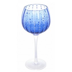 TACA P/ VINHO VIDRO ORQUIDEA AZUL 450ML TACA P/ VINHO VIDRO ORQUIDEA AZUL 450ML