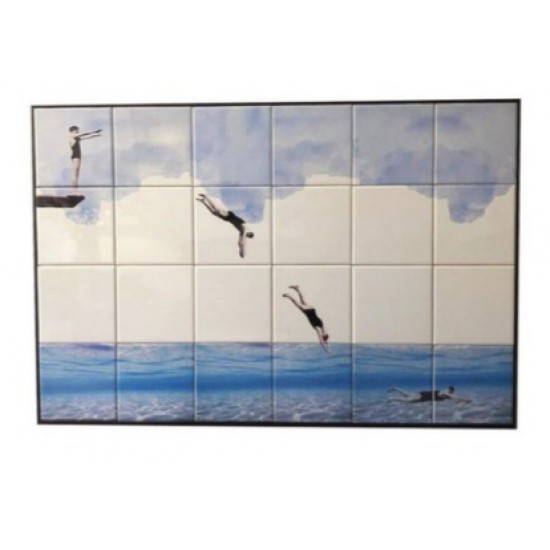 QUADRO MERGULHO 65X95CM
