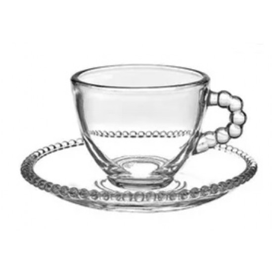 XICARA DE CHÁ CRISTAL PEARL 180ML