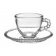 XICARA DE CHÁ CRISTAL PEARL 180ML