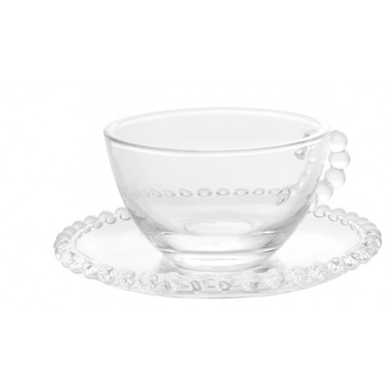XICARA DE CHÁ CRISTAL PEARL 180ML