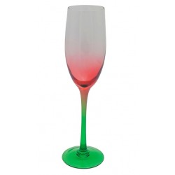 TACA DE CHAMPANHE PALM EM VIDRO VERMELHO DEGRADE 200ML TACA DE CHAMPANHE PALM EM VIDRO VERMELHO DEGRADE 200ML