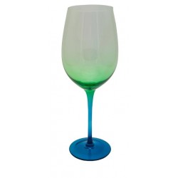 TACA DE VINHO PALM EM VIDRO VERDE DEGRADE 550ML TACA DE VINHO PALM EM VIDRO VERDE DEGRADE 550ML