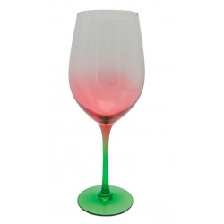 TACA DE VINHO PALM EM VIDRO VERMELHO DEGRADE 550ML TACA DE VINHO PALM EM VIDRO VERMELHO DEGRADE 550ML