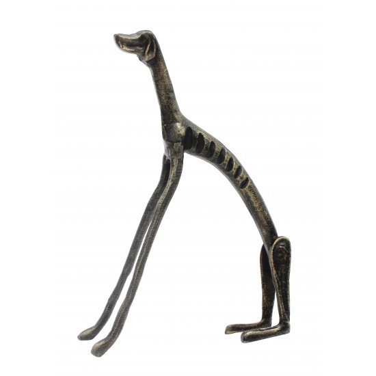 ESCULTURA ALUMINIO CACHORRO SENTADO ESCULTURA ALUMINIO CACHORRO SENTADO