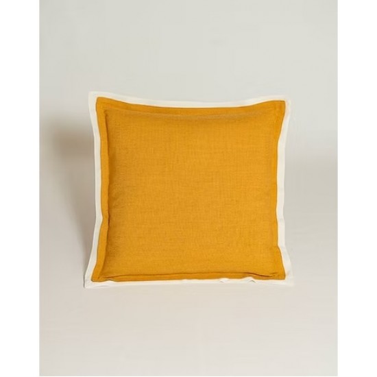 ALMOFADA LINHO MISTO ABAS DUPLA BIC OCRE/CR