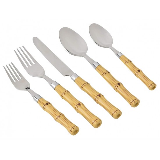 FAQUEIRO DE BAMBU ACO INOX 30PCS FAQUEIRO DE BAMBU ACO INOX 30PCS