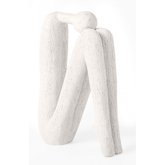 ESCULTURA EM POLIRRESINA HOMEM CABEÇA NAS PERNAS