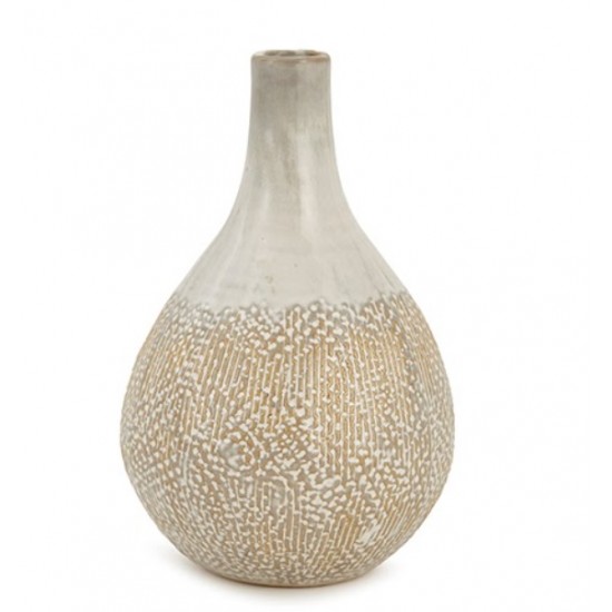 VASO EM CERAMICA BOJUDO DETALHE