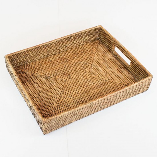 BANDEJA EM RATTAN SUNSET 39X31CM
