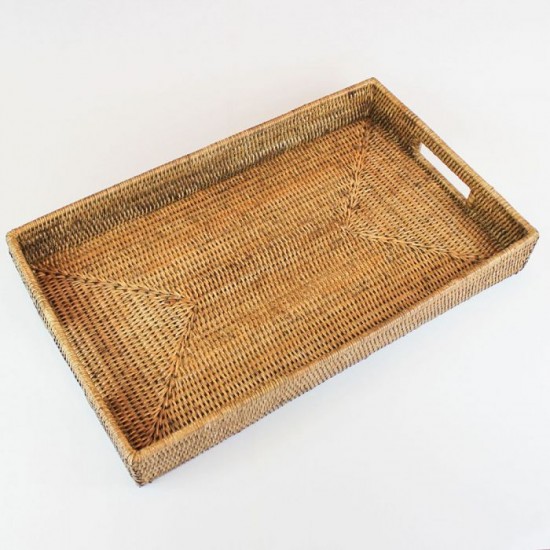 BANDEJA EM RATTAN SUNSET 51X31CM