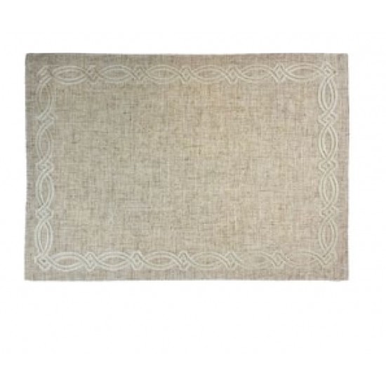 JG AMERICANO TRULY NATURAL C/ BORDADO CRU 35X50CM JG AMERICANO TRULY NATURAL C/ BORDADO CRU 35X50CM